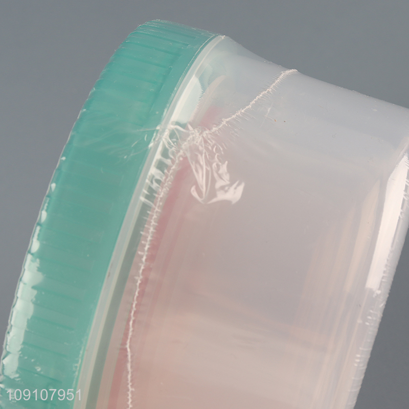 New Arrival 5 Pieces Reusable Leakproof Plastic Food Storage Containers Set