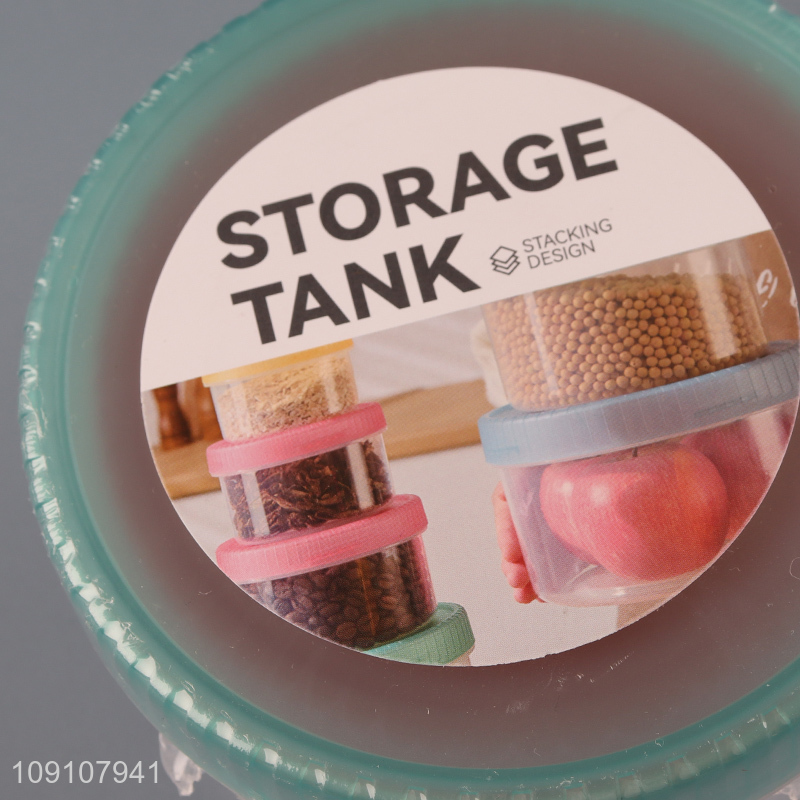 Hot Selling 4 Pieces Plastic Food Storage Containers Meal Prep Containers Set