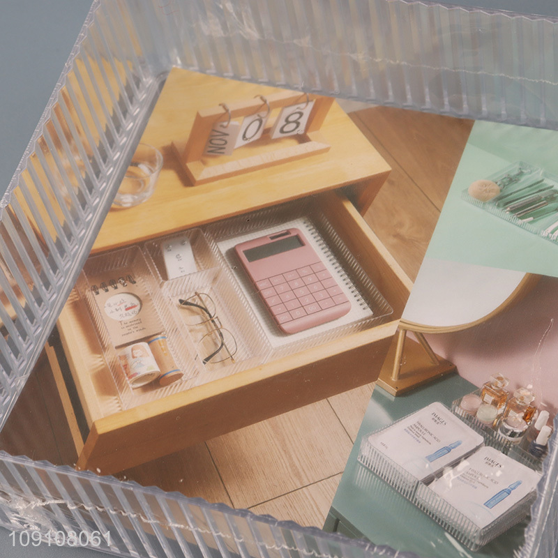 Factory Price Clear Plastic Drawer Organizer Tray Plastic Storage Bin