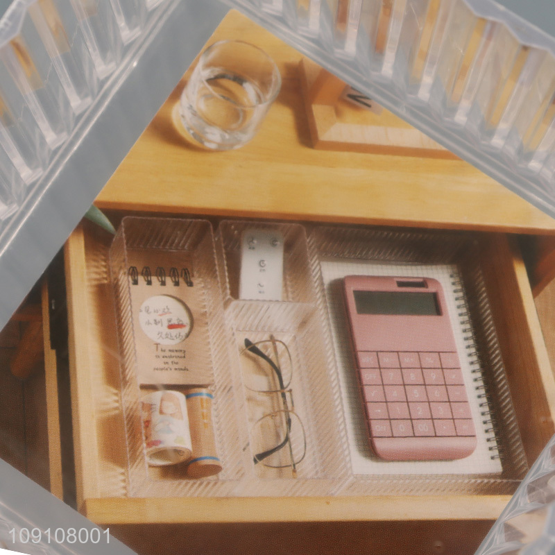 Hot Selling Transparent Plastic Drawer Organizer Multipurpose Storage Bin
