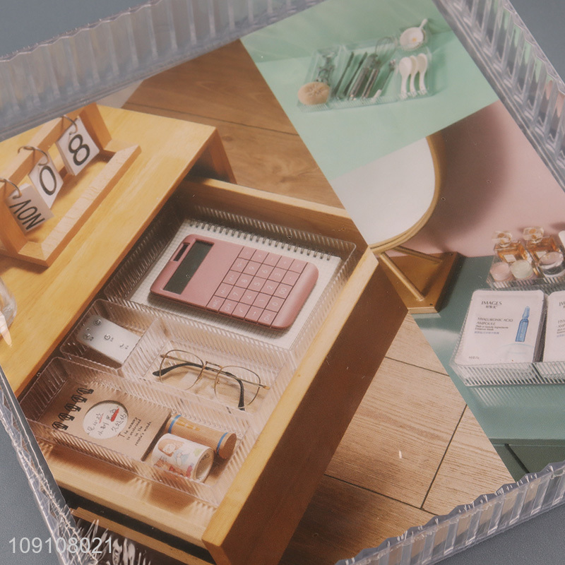 Good Quality Clear Plastic Drawer Organizer Multifunctional Storage Bin