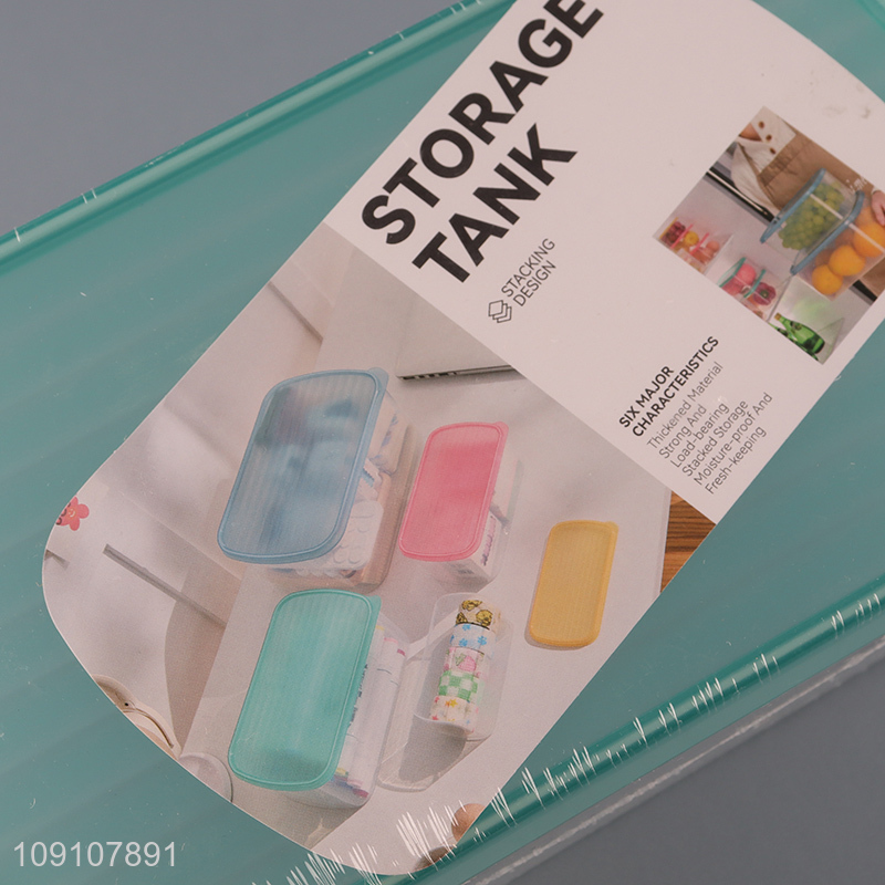 Good Quality Rectangular BPA Free Plastic Food Storage Container with Lid