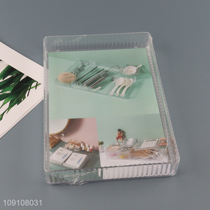 China Imports Transparent Plastic Drawer Organizer Utensil Organizer Bin