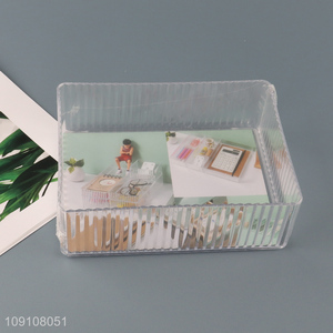 New Product Transparent Plastic Drawer Organizer Storage Bin for Jewelry