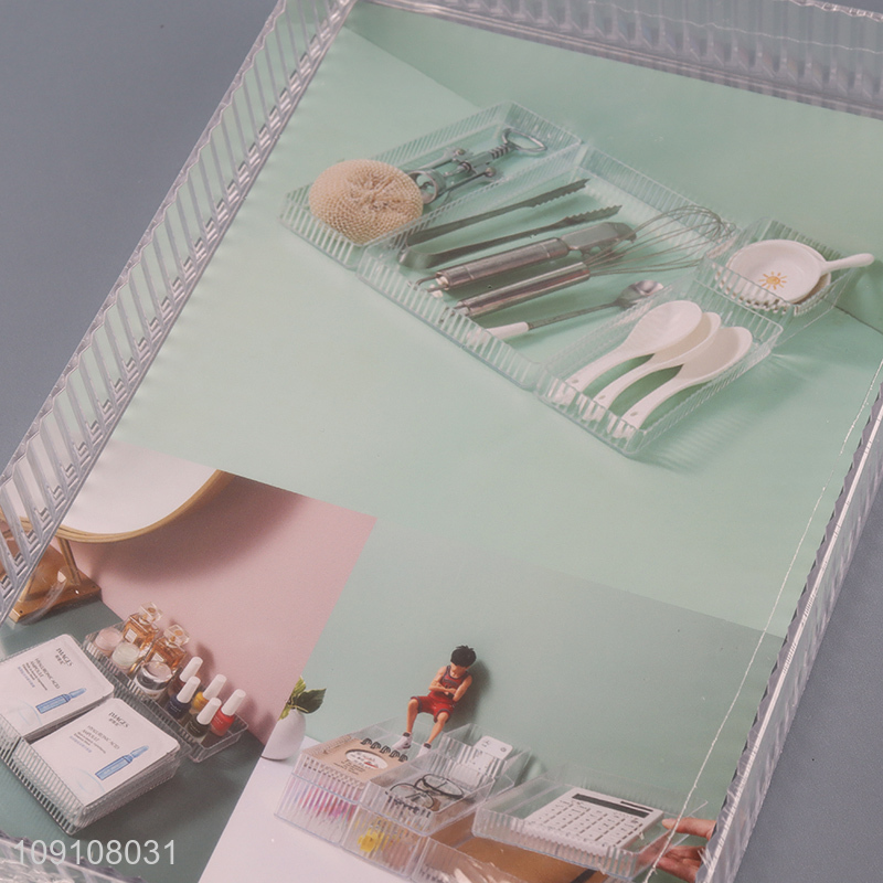 China Imports Transparent Plastic Drawer Organizer Utensil Organizer Bin