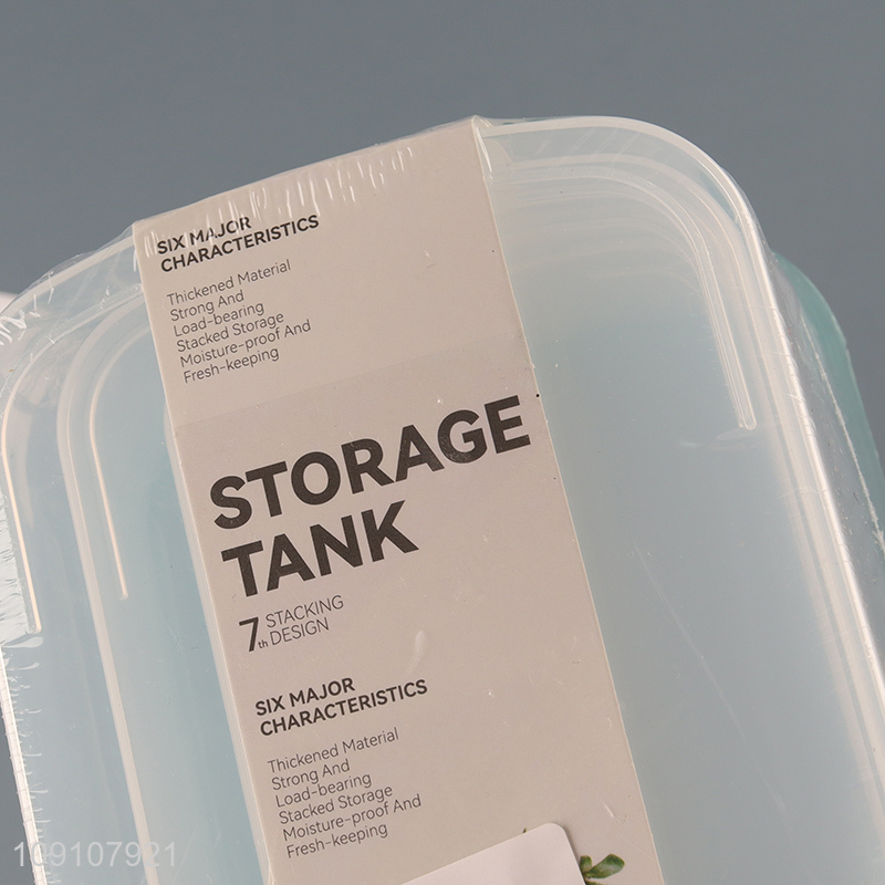 Factory Price 5 Pieces Plastic Food Storage Containers Set with Leakproof Lids