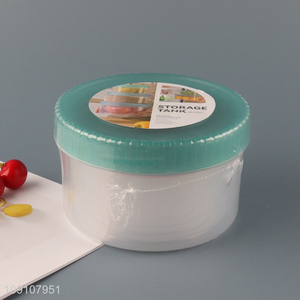 New Arrival 5 Pieces Reusable Leakproof Plastic Food Storage Containers Set