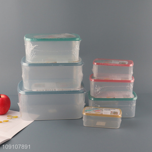 Good Quality Rectangular BPA Free Plastic Food Storage Container with Lid