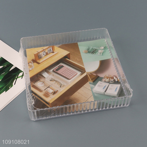Good Quality Clear Plastic Drawer Organizer Multifunctional Storage Bin