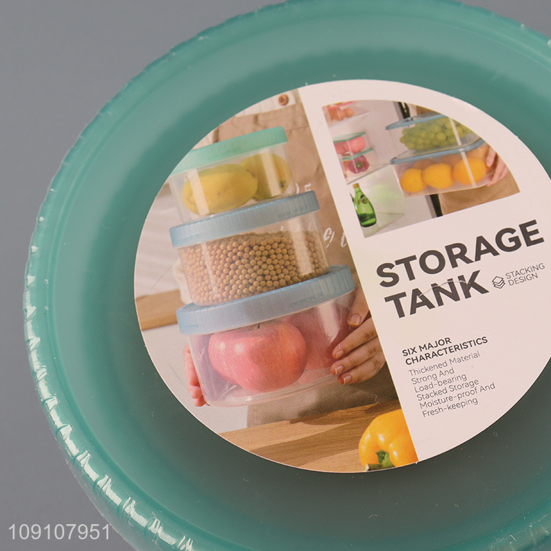 New Arrival 5 Pieces Reusable Leakproof Plastic Food Storage Containers Set