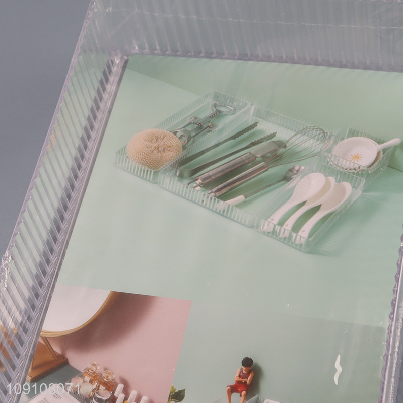 High Quality Transparent Plastic Drawer Organizer Plastic Makeup Organizer