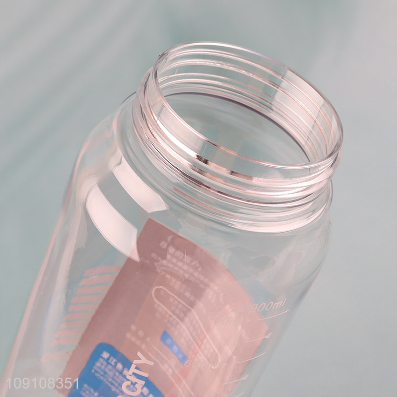 Online Wholesale Portable Plastic Water Bottle with Silicone Straw