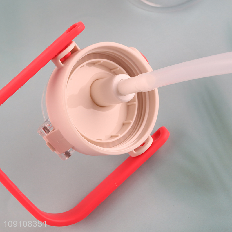 Online Wholesale Portable Plastic Water Bottle with Silicone Straw