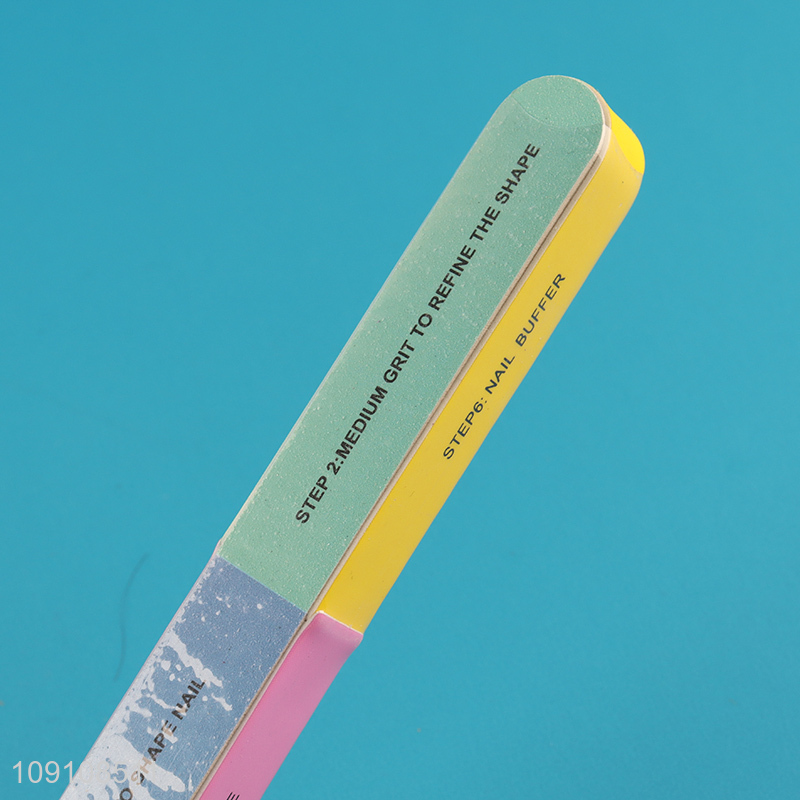 Wholesale 7-Way Nail File And Buffer Nail Buffer Block Polishing Buffer