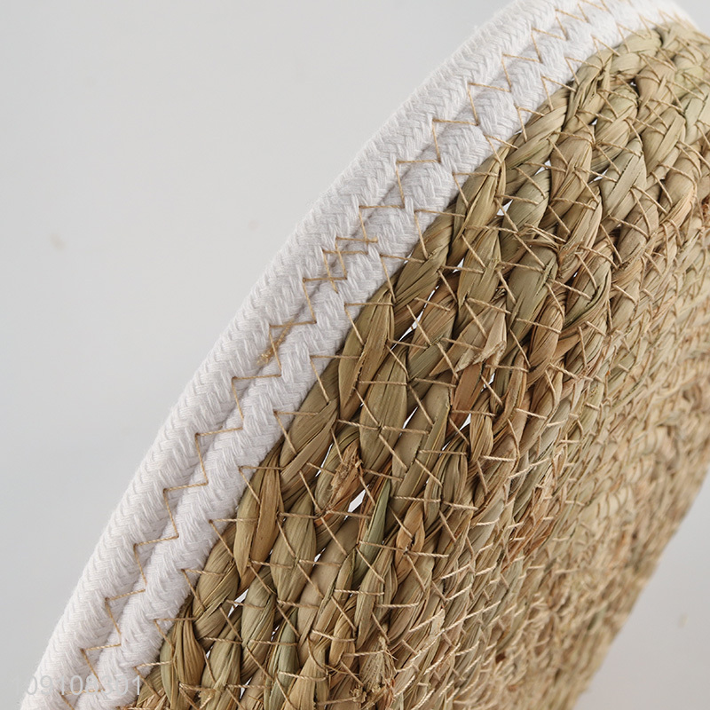 Online Wholesale Multi-Purpose Woven Basket Woven Cattail Storage Basket