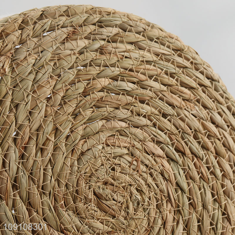 Online Wholesale Multi-Purpose Woven Basket Woven Cattail Storage Basket