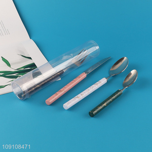 Wholesale 4 Pieces Stainless Steel Flatware Cutlery Set for Home Hotel Restaurant