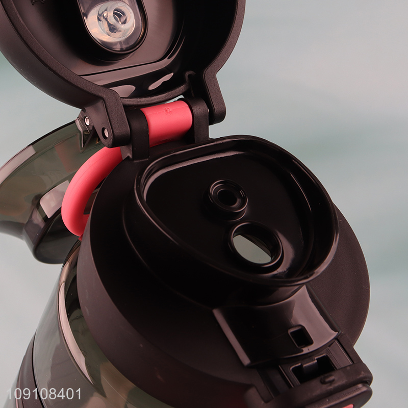 New Product Unbreakable Plastic Sports Water Bottle with Flip Straw