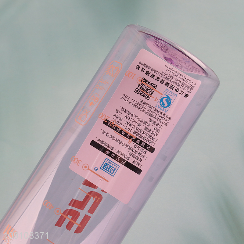 New Arrival Portable Leakproof Plastic Sports Water Bottle with Silicone Straw