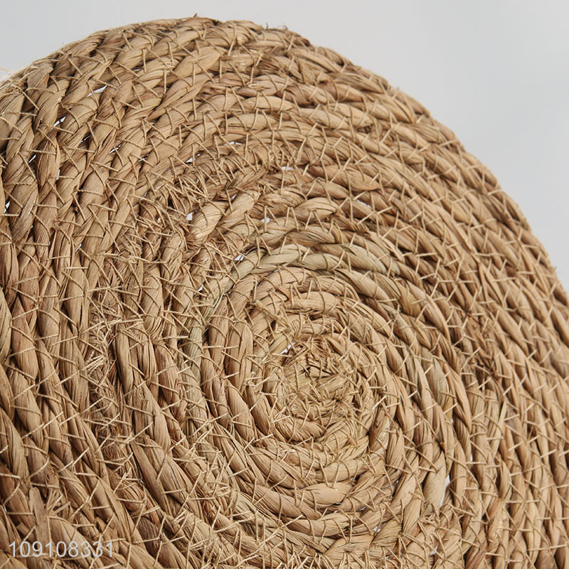 Factory Price Multipurpose Woven Cattail Storage Basket Handmade Storage Basket