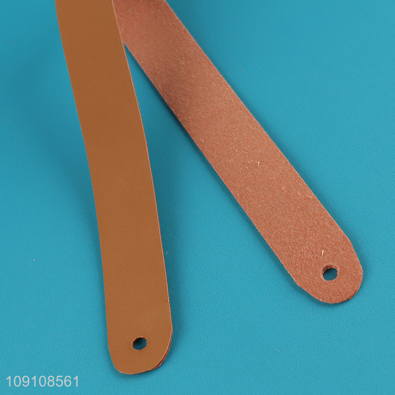 New Product Wood & Leather Wall Paper Towel Holder for Kitchen Bathroom