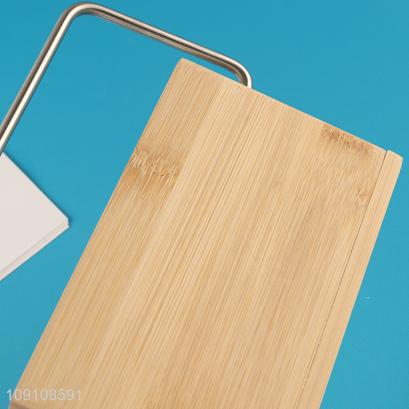 Good Quality Wall Mounted Toilet Paper Towel Holder with Bamboo Shelf