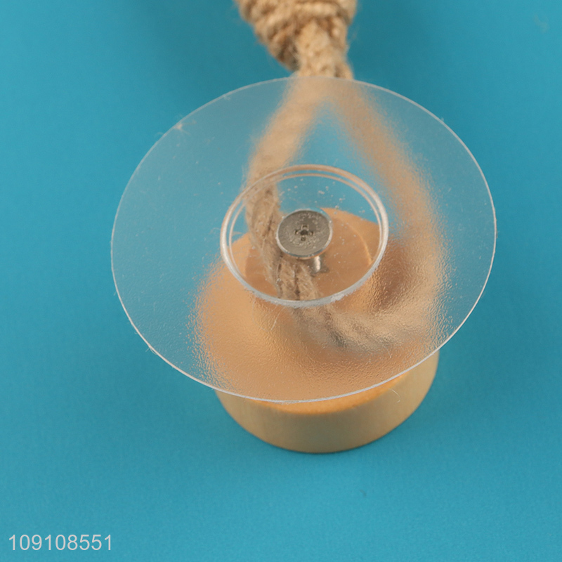 Wholesale Wood & Rope Wall Toilet Paper Holder Hanging Paper Towel Holder