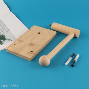 Good Quality Desktop Wood Paper Towel Holder Tissue Paper Holder Stand