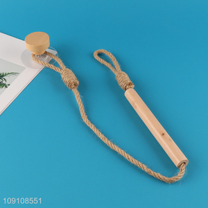 Wholesale Wood & Rope Wall Toilet Paper Holder Hanging Paper Towel Holder