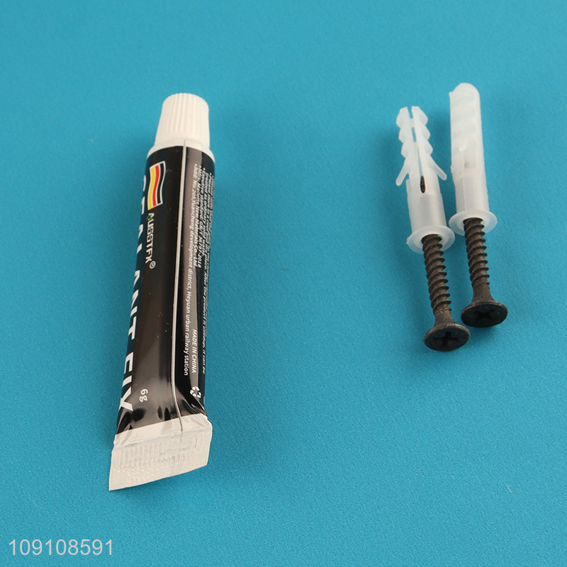 Good Quality Wall Mounted Toilet Paper Towel Holder with Bamboo Shelf