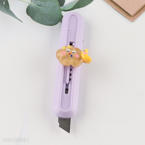 Wholesale Cute Box Cutter Retractable Knife Cardboard Cutter for Students