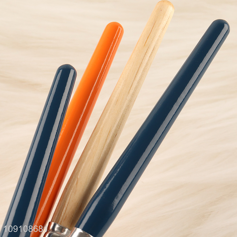 New Product 12PCS Wooden Handle Paint Brush Set for Acrylic Oil Watercolor