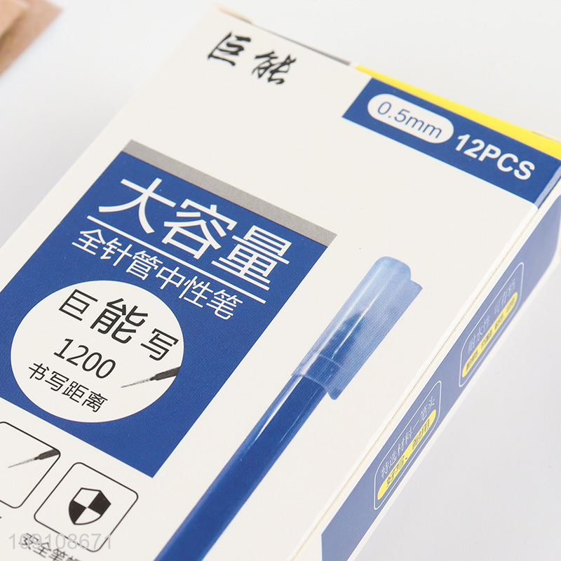 Good Quality 0.5mm Blue Ink Gel Pens Quick Dry Gel Pens for Office School