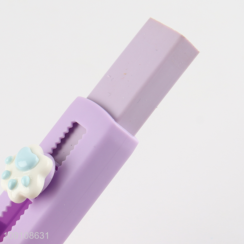 Wholesale Cute Sliding Retractable Eraser Push Pull Eraser for Kids
