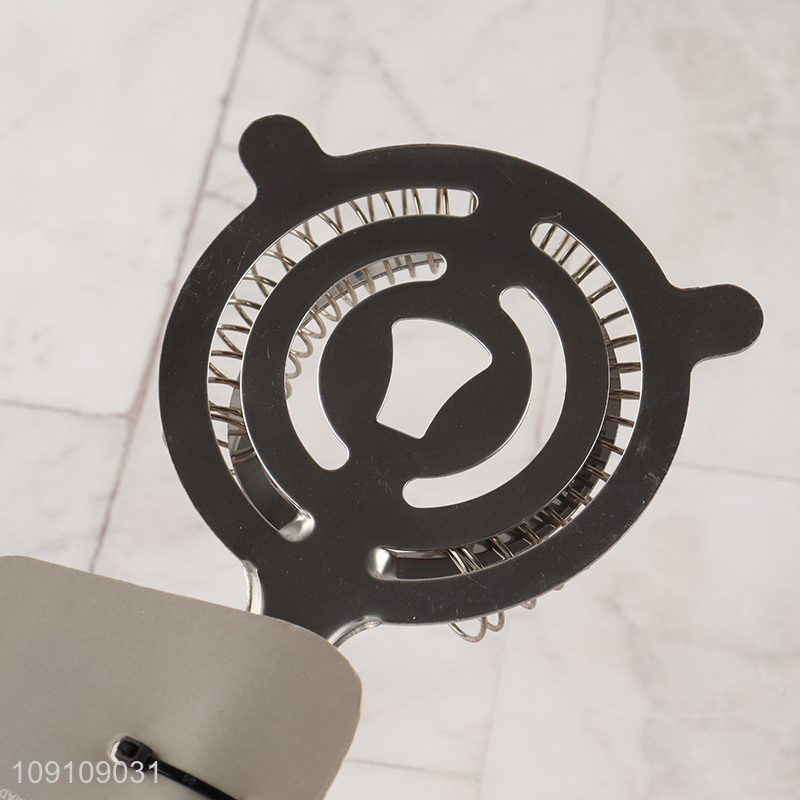 China Imports Stainless Steel Bar Strainer Corktail Strainer for Drainks