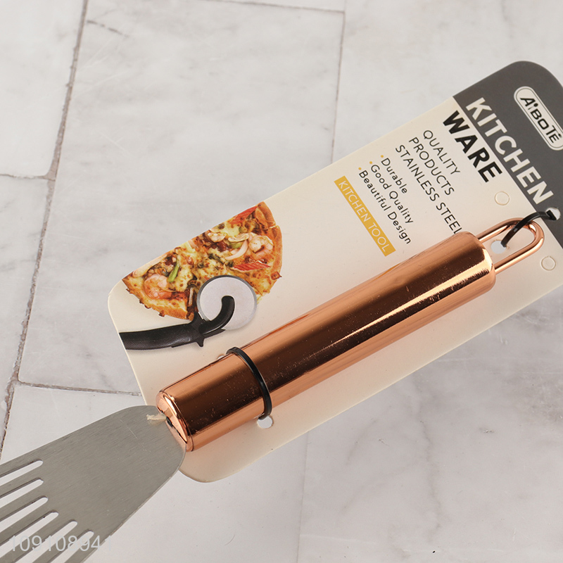 China Imports Stainless Steel Slotted Spatula for Egg Fish Grilling