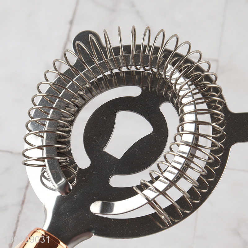 China Imports Stainless Steel Bar Strainer Corktail Strainer for Drainks