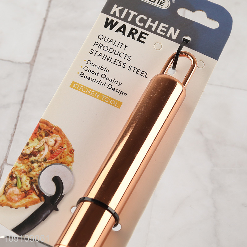 Online Wholesale Stainless Steel Pizza Cutter Wheel Sharp Pastry Wheel