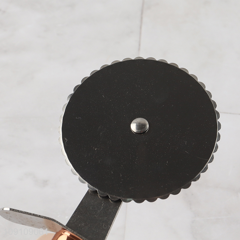 Online Wholesale Stainless Steel Pizza Cutter Wheel Sharp Pastry Wheel