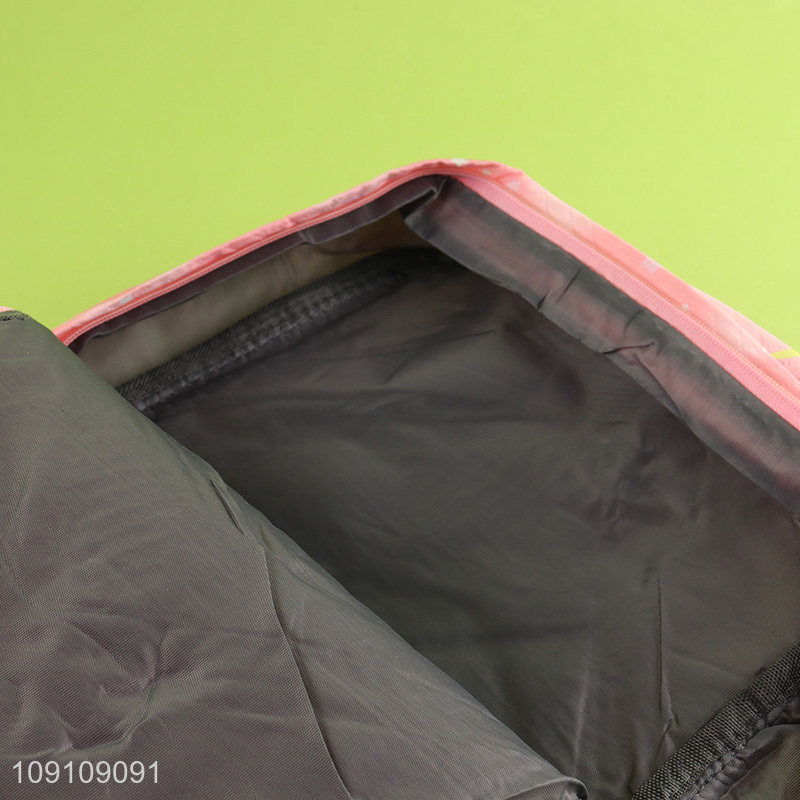 China factory 3pcs pink students school bag pencil bag shoulder bag set