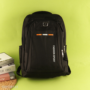 Most popular black portable causal sports backpack laptop backpack
