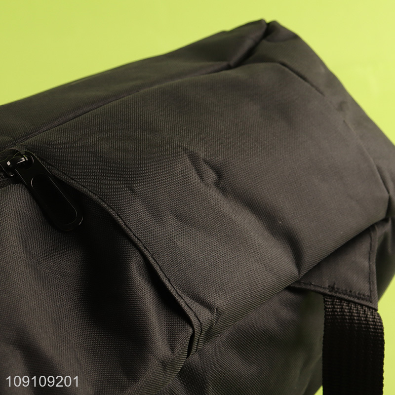 Online wholesale black portable causal laptop bag backpack bag