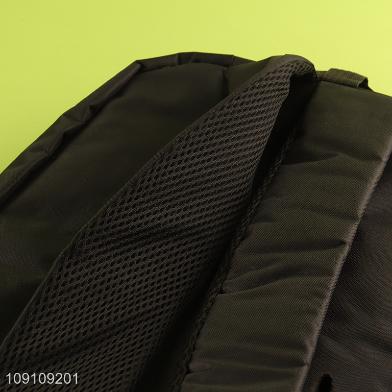 Online wholesale black portable causal laptop bag backpack bag