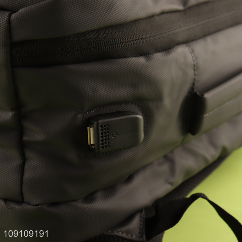 Yiwu market black usb charging laptop bag backpack bag for sale