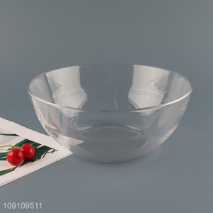 Good selling clear glass salad bowl food container bowl wholesale