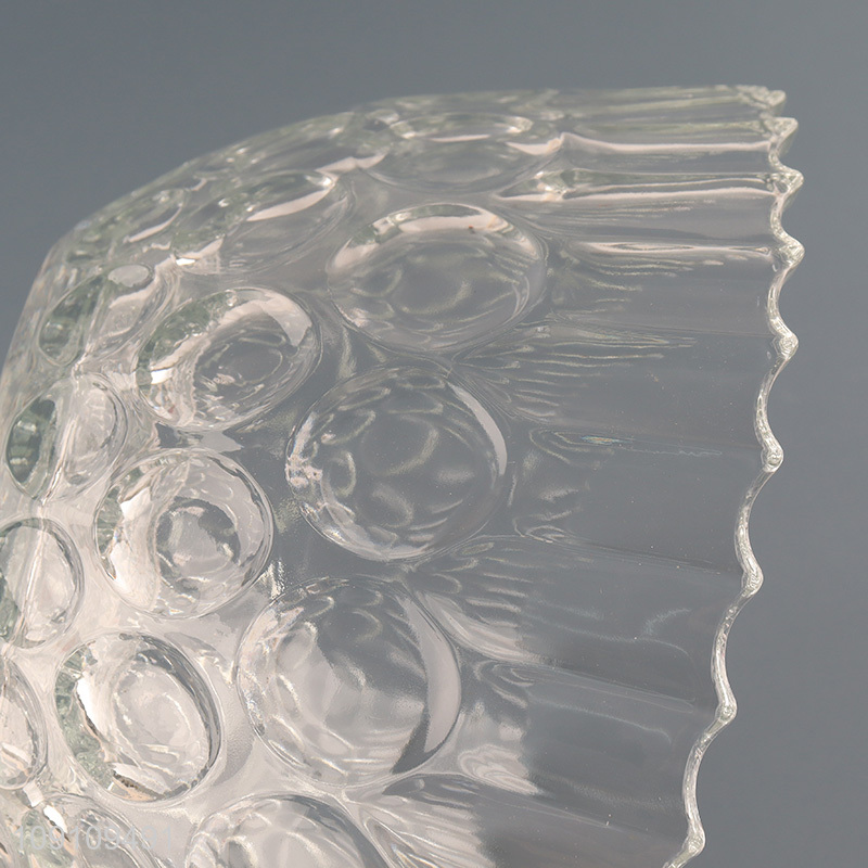 Most popular glass 9inch clear salad bowl dessert bowl for sale