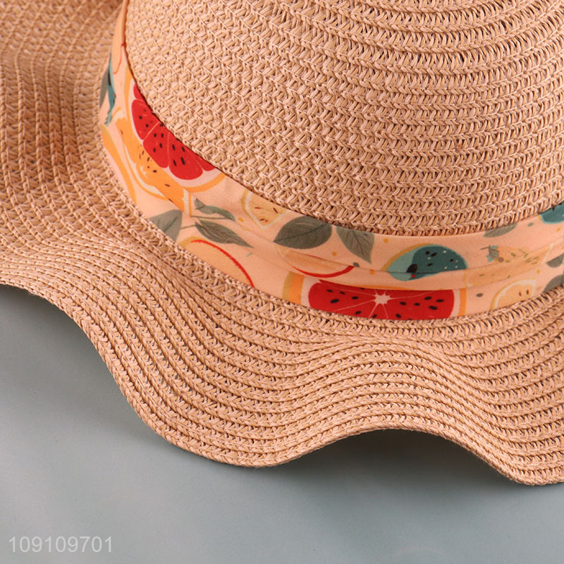 Top selling outdoor summer fashionable beach hat straw hat sun hat