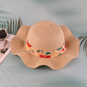 Top selling outdoor summer fashionable beach hat straw hat sun hat