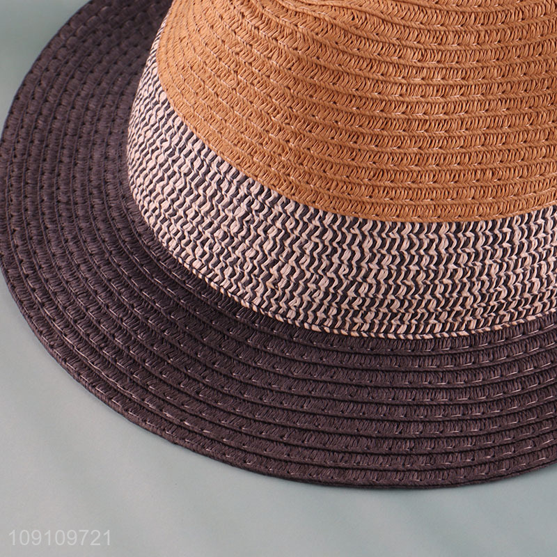 Best selling fashionable men outdoor summer straw hat sun hat