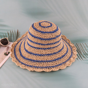 Good quality summer outdoor breathable ladies straw hat sun hat